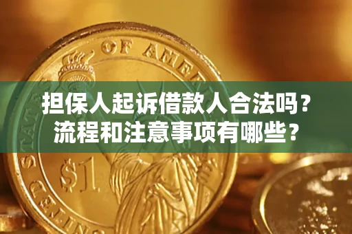 北京担保人起诉借款人合法吗？流程和注意事项有哪些？