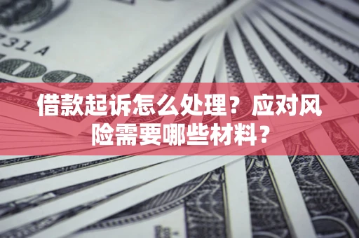 北京借款起诉怎么处理？应对风险需要哪些材料？