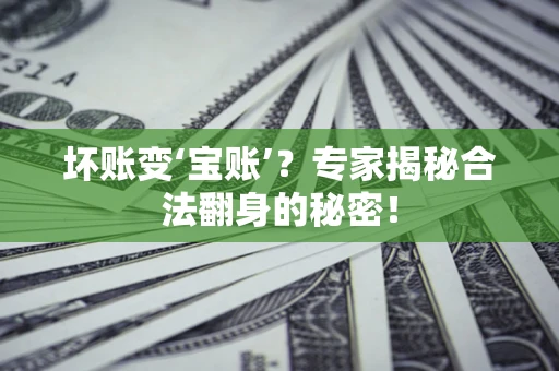 北京坏账变‘宝账’？专家揭秘合法翻身的秘密！