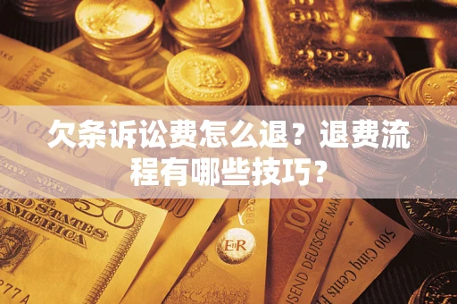 北京欠条诉讼费怎么退？退费流程有哪些技巧？