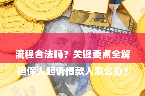 北京

担保人起诉借款人怎么办？流程合法吗？关键要点全解析