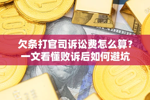 北京欠条打官司诉讼费怎么算？一文看懂败诉后如何避坑
