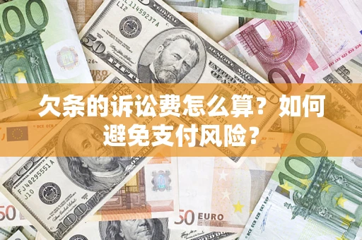 北京欠条的诉讼费怎么算？如何避免支付风险？